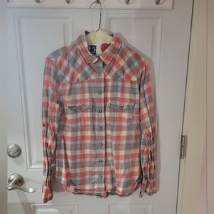 Cotton plaid button down
